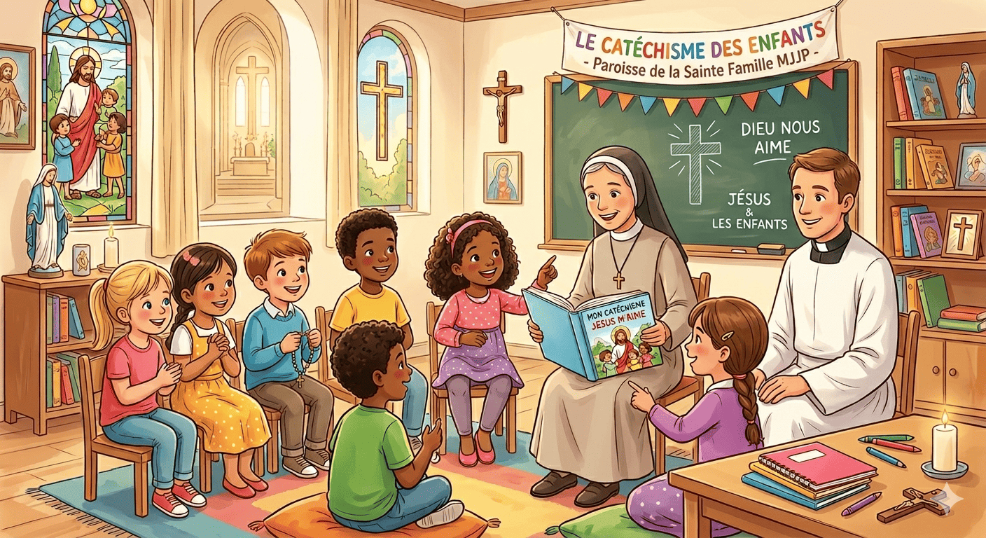 catechisme des enfants - paroisse mjjp - generer par gemini