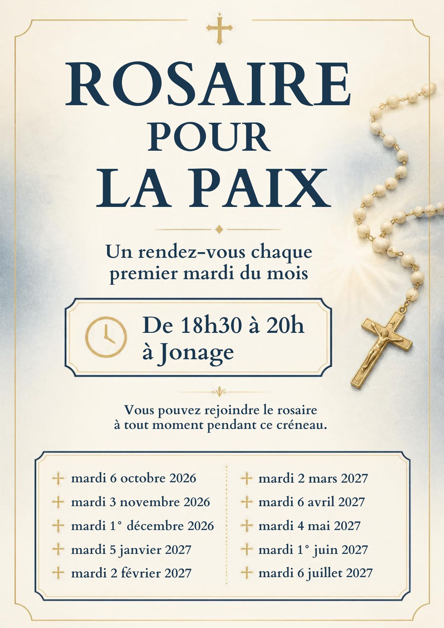 Affiche paroissiale A4 portrait